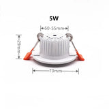 Dimmable 5W-36W LED Ceiling Lamp Recessed SMD Downlight 24W 30W Spot Light AC85-260V For Living Room and Shopping Mall Lighting