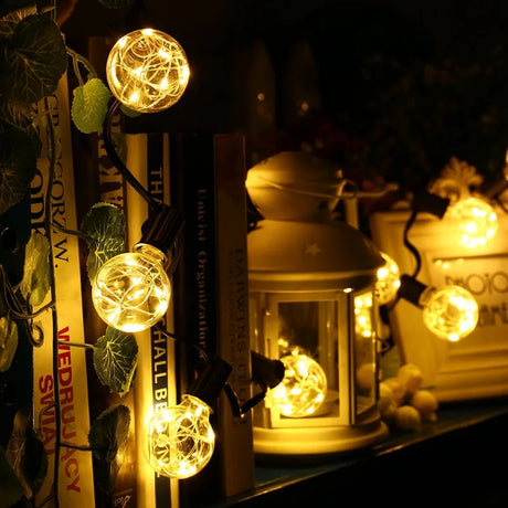 LED Edison String Light Bulb E27 A60 A80 G80 G95 Colorful RGB Lighting Copper Wire Bulb Home Decors Holiday Wedding Night Light