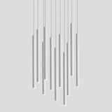 Slim LED Pendant Light - Long Tube Hanging Lamp for Kitchen Island & Bar