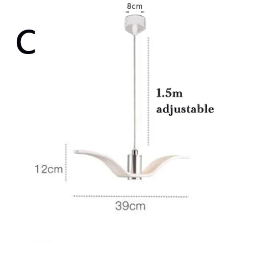 Modern pendant lamp Seagull Design Led Chandeliers creative For Bar/Kitchen Birds Chandelier Ceiling Luminaire Light Fixture