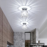 Simple Aisle Corridor Ceiling Light Modern Luxury Crystal Lamp for Entrance Hall Balcony Indoor Hang Lamp Lighting