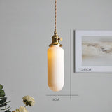 Nordic White Ceramic LED Pendant Lights Fixtures Knob Switch For Bedroom Dinning Living Room Modern Copper Hanging Lamp
