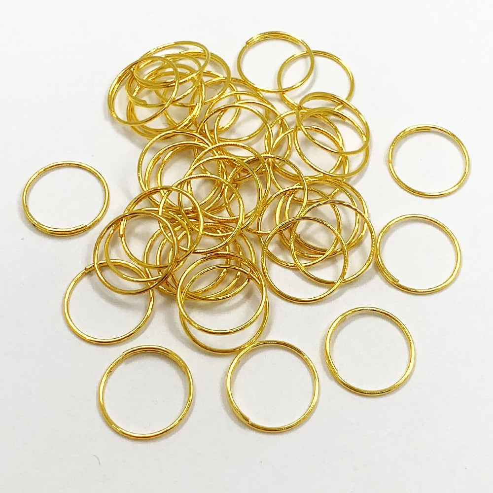 100x 11mm 12mm 13mm 15mm 20mm round stainles steel ring crystal for Chandelier Ball Parts Bead light accessorise Curtain connect