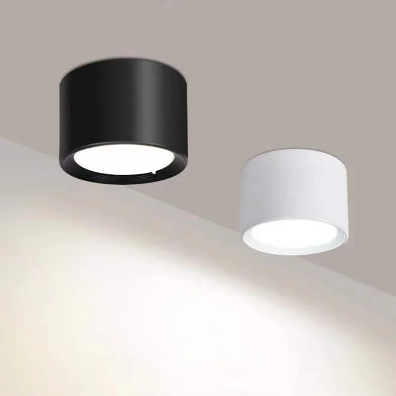 Nordic modern surface mounted downlight LED ceiling light spotlight three light color conversion LED downlight indoor lighting