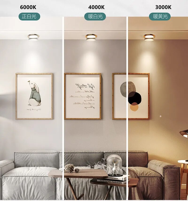 5W 7W 9W 12W 15W Dimmable Led Recessed Downlight Light Spot Ceiling Lamp For Living Room Bedroom Dining Room Hotel Lighting