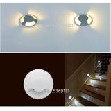 Led wall Lamp 3W Recessed Porch Pathway Step Stair Light AC 85-265V Indoor LED Spot Light Modern Home Decoration DC12V