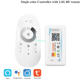 Wi-Fi Smart Controller Tuya Alexa Google Home Voice DC5-24V Single color Dimmer CCT RGB RGBW RGBCCT 5 in 1 LED Strip APP 2.4G RF