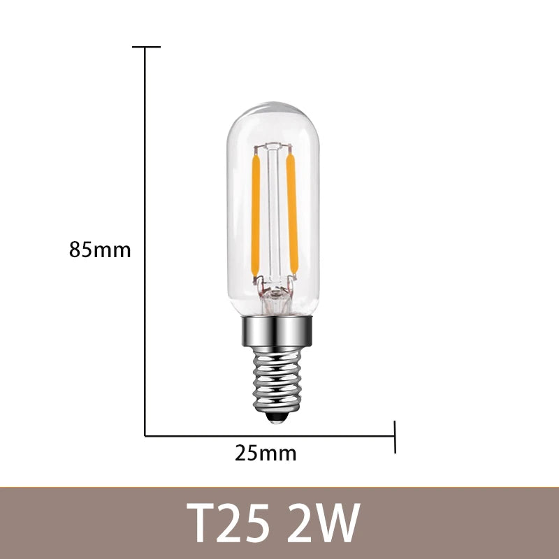 Vintage LED Filament Bulbs C7 C35 T20 G40 - 4W 6W Dimmable E14 E12 Decorative Ampoule