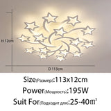 Modern LED Chandelier White/Black Dimmable Indoor Lighting For Bedroom Hall Living Children's Room Acrylic Fixture Lamps|44323371516161