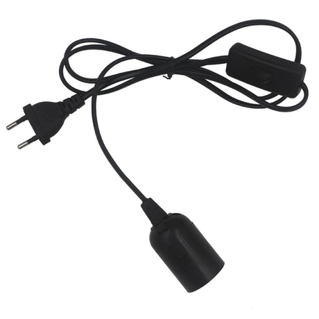 EU US Plug 1.8m Power Cord Cables E27 Lamp Base Holder With Switch Wire For Pendant Led Bulbs Fixture Hang lamp Suspension Socket