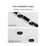 Ultra Thin Led Downlight Surface Mount Ceiling Lamps 10W Semi-recessed Anti-glare LED Spotlights AC110/220V Ceiling Light