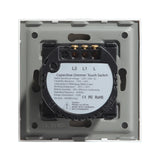 Bseed EU Touch Dimmer Switch 2 Gang 1 Way Led White Black Gloden Crystal Class Panel Dimmer