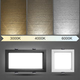 1PCS square lamp, rectangular tube lamp, embedded LED ultra-thin perforated light, ceiling light 12W 18W 24W 220V240V