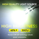 T10 W5W WY5W 12V COB LED Bulb Car Lights Signal Lamp for peugeot 206 207 307 308 407 508 for Mitsubishi asx lancer outlander