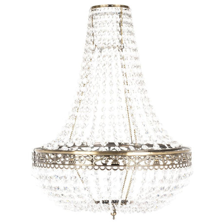 Premium Vintage Crystal Chandelier Ceiling Light Shade Drop Light Easy Fitting Charlotte Pendant Lampshade Without cord kit