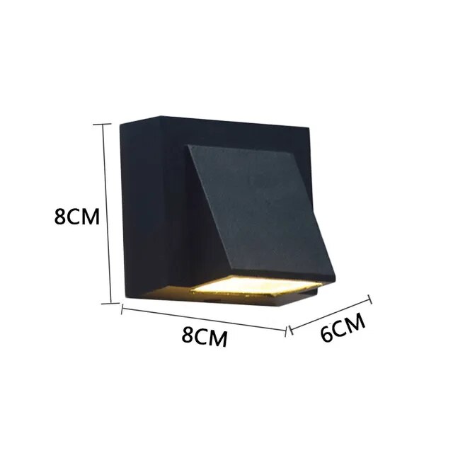 5W 6W 15W Modern simple creative outdoor waterproof wall lamp LED courtyard lamps gate lamp terrace balcony garden wall light