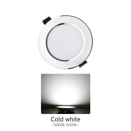 10PCS LED Downlight Recessed Ceiling Lamp 5W 9W 12W 15W Three-color dimmable/Cold white/Warm white led Spotlight AC 220V