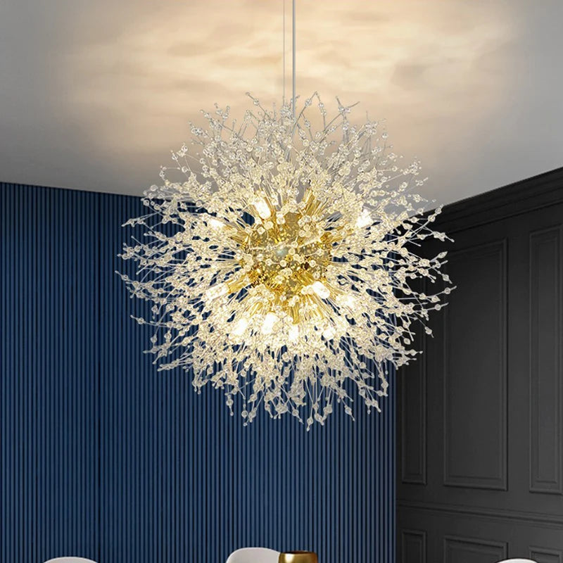Nordic Living Room Chandelier Creative Dandelion Bedroom Study Dining Room Decorative Chandelier Clothing Shop Art Lamp