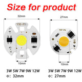 Led Chip Lights Spotlights Lamp 220v Smart 3w 5w 7w 9w 10w 12w Lamp For Flood Light Rectangular No Need Driver Lampara Diy