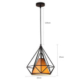 Retro Industrial Pendant Light Nordic Black Metal Cage Lighting Fixtures Iron Loft Cage Kitchen Vintage Adjustable Hanging Lamps