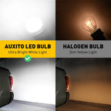 AUXITO 2x P27/7W 3157 LED Turn Signal Backup Reverse Lamp T25 3156 P27W DRL Daytime Running Light Tail Lamp Amber Red White 12V