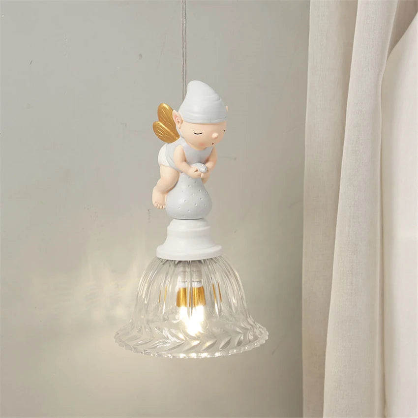 Butterfly Fairy American Children&#39;s Room Wall Lamp Nordic Girl Boy Bedroom Study Hallway Cartoon Modern Simple Decors Wall Lights