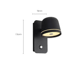  Nordic LED Bedside Wall Lamp Living Room Bedroom Corridor Creative Simple Reading Wall Light Infinite Dimming