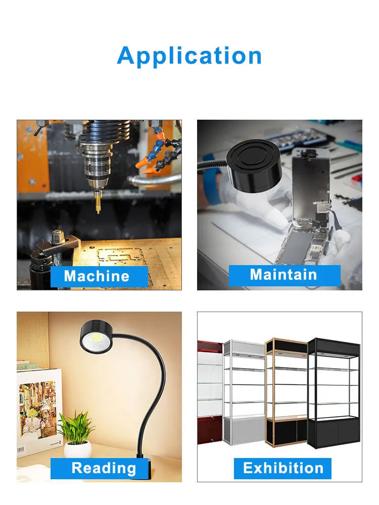 10W Industrial Sewing Machine LED Light Multifunctional Flexible Portable Work Lamp Magnetic For Workshop