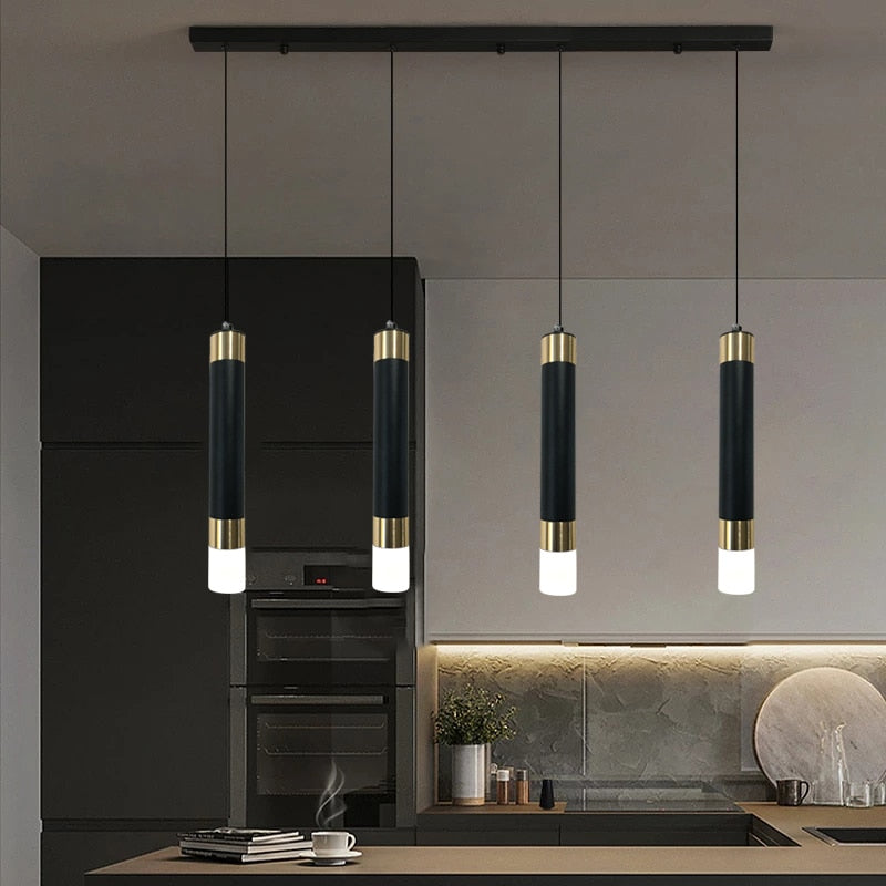 Delicate Minimalist Led Pendant Lights Hanglamp Drop Light for Restaurant Bar Kitchen Dining Room Staircase Chandelier Lamps