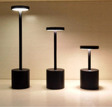 Golden Mini Aluminium Alloy Touch Dimmable Cordless Table Lamp With 5200ma Rechargeable Battery For Restaurant Hotel Ktv Bar