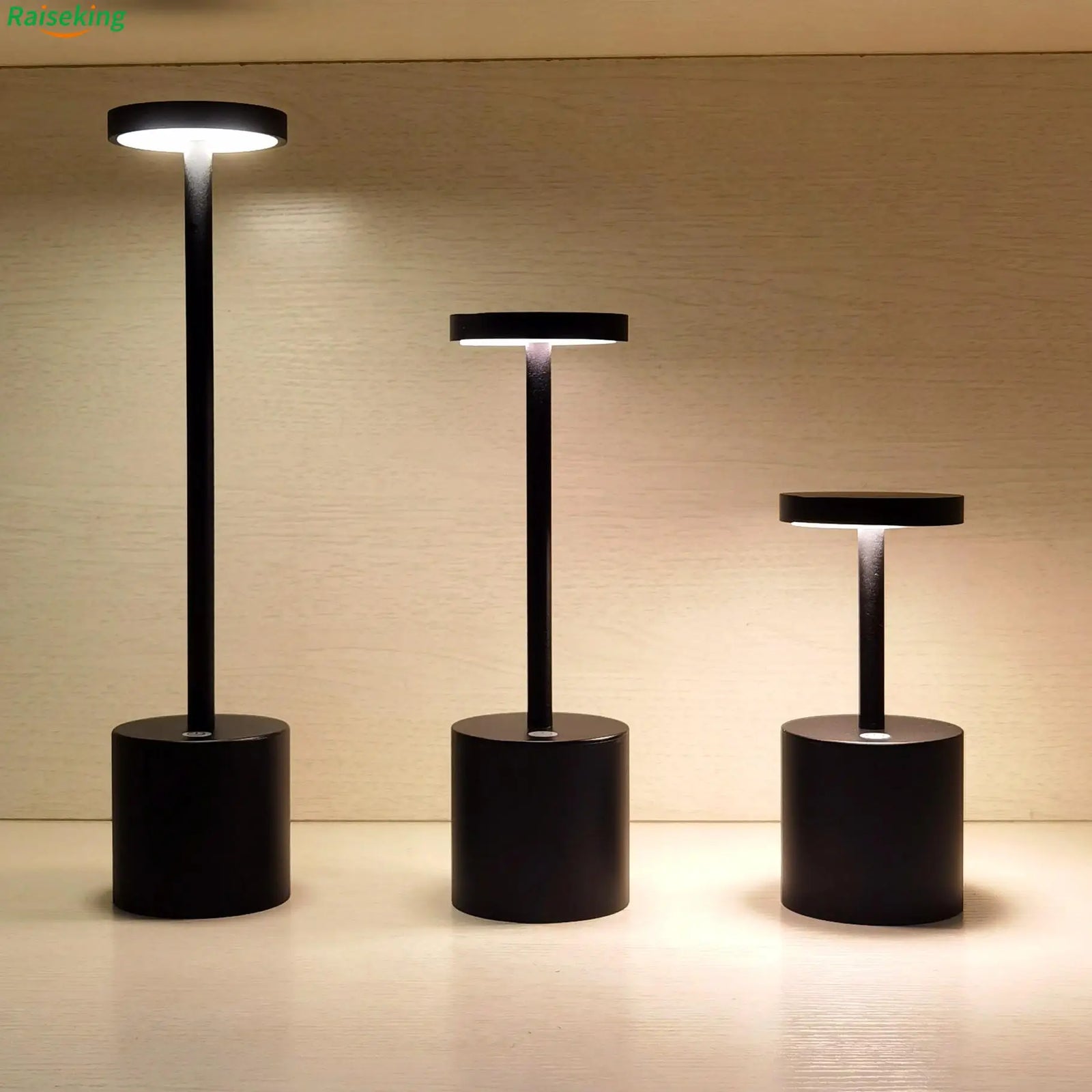Golden Mini Aluminium Alloy Touch Dimmable Cordless Table Lamp With 5200ma Rechargeable Battery For Restaurant Hotel Ktv Bar