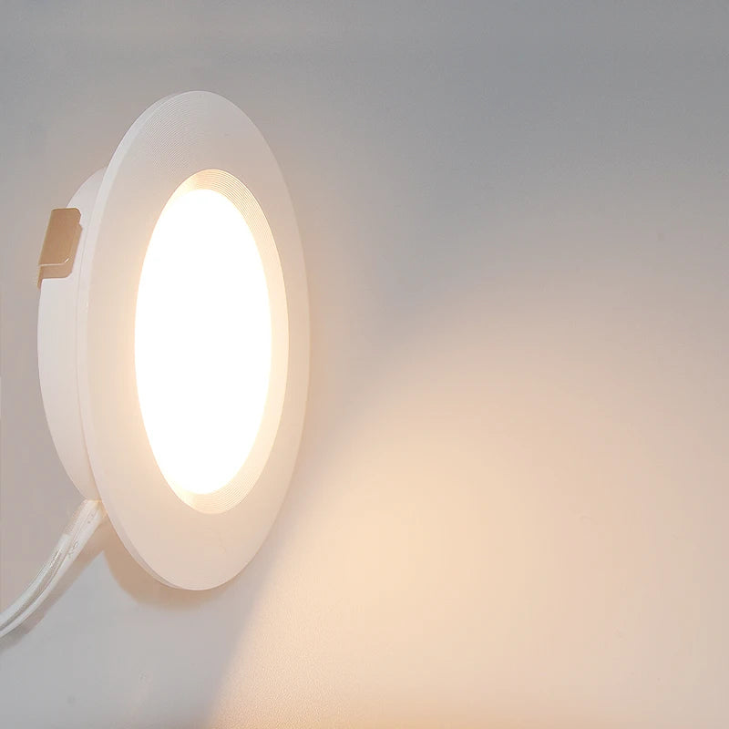 4Pcs LED Mini Spotlight Cabinet lamp Wardrobe light IP65 Waterproof 12V 5W 3W 7W Ceiling Hidden Downlight Ultra-thin Spotlight