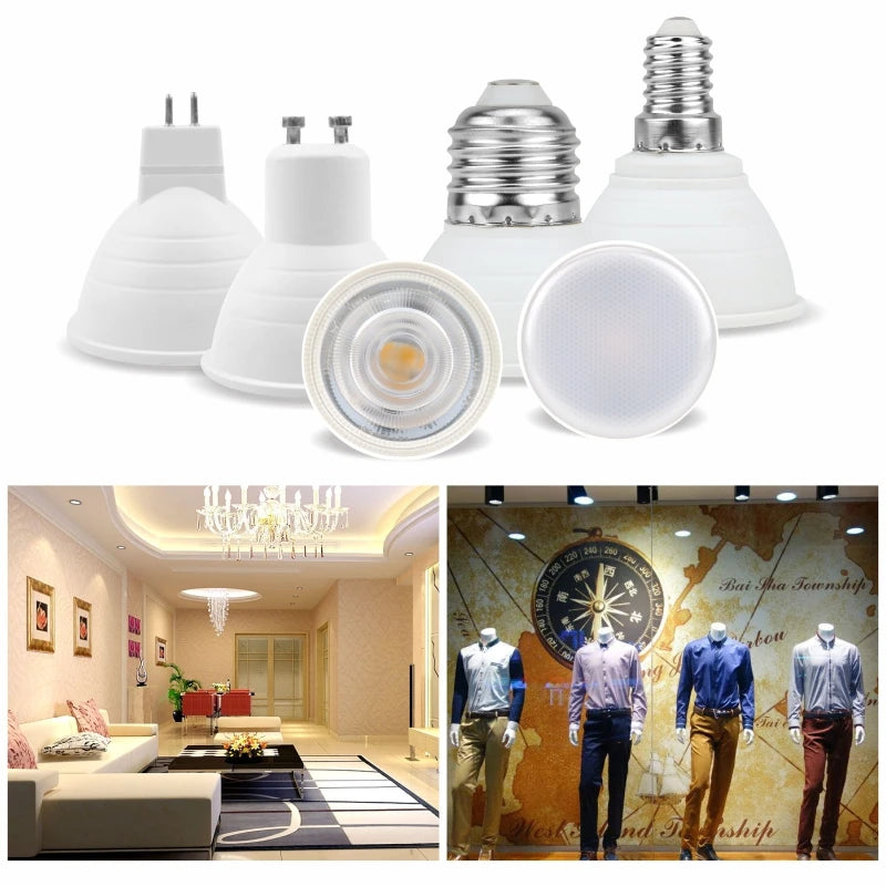 4pcs LED Bulb E27 E14 MR16 GU10 GU5.3 Lampada Led 6W 220V 24/120 Degree LED Lamp Spotlight Lampara LED Spot Light