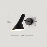 Nordic Wall Lamp Black White E27 Bedroom Bedside Lamp Simple Modern Aisle Corridor Hotel Background Wall Lamp Creative LED Lamp