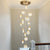 Duplex Staircase Pendant Lamps 2025 New Light Luxury Crystal Revolving Jump Floor Loft Apartment Living Room Long Chandeliers