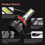 Muxall 20000LM 6000K 4500K 8000K 9005/HB3 9006/HB4 H1 H8 H7 H4 H11 H9 Led Headlight Super Bright COB CHIP Car Fog Light Bulb 12V