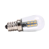 E12 220V LED Light Bulb with Clear Glass Shade - High Brightness Pure/Warm White Lamp for Sewing Machines & Refrigerators