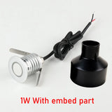 1PCS Small LED Recessed Wall Light 1W 3W IP67 12V 24V Waterproof Outdoor Interior Corridor Passageway Deck Floor Step Stair Lamp