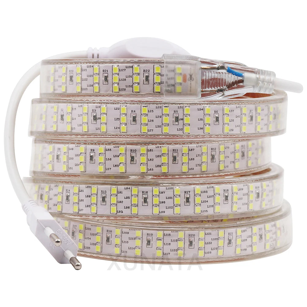 240Leds/m LED Strip SMD 5730 2835 5050 5630  220V 240V Waterproof LED Tape Rope Light RGB Warm White Home Decoration Lighting