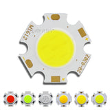10-Pack 20mm Round COB LED Light Chips (DC 3W / 5W / 7W) - High-Power Light Source Modules