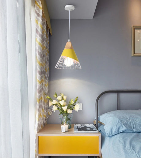 Modern personality E27 LED pendant lights black and white color hanging lamps for bedroom kitchen living room restaurant store