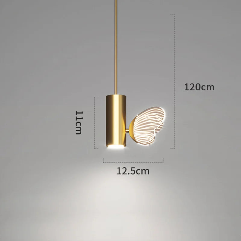 Butterfly LED Pendant Wall Lights Nordic Indoor Lighting Ceiling Lamp Bedside Lamp Hanging Lamps Modern Living Room Decoration