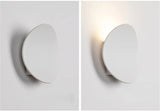 7W Modern Interior LED Wall Lamp - Brushed Gold, Black & White Aluminum Sconce Light for Living Room & Bedroom Bedside