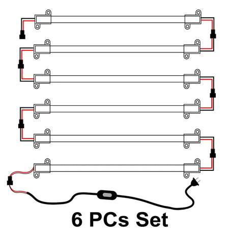 220V LED Rigid Strip Night Lamp Under Cabinets 72 LEDs 30cm 40cm 50cm 8W With Switch ON/OFF EU Plug LED Bar lights Desk Bulb