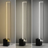 Modern Led Floor Lamp Iron Square Standing Lamp for Bedroom Living Room Art Decors Study Metal Floor Light Fixtures Table Lamp