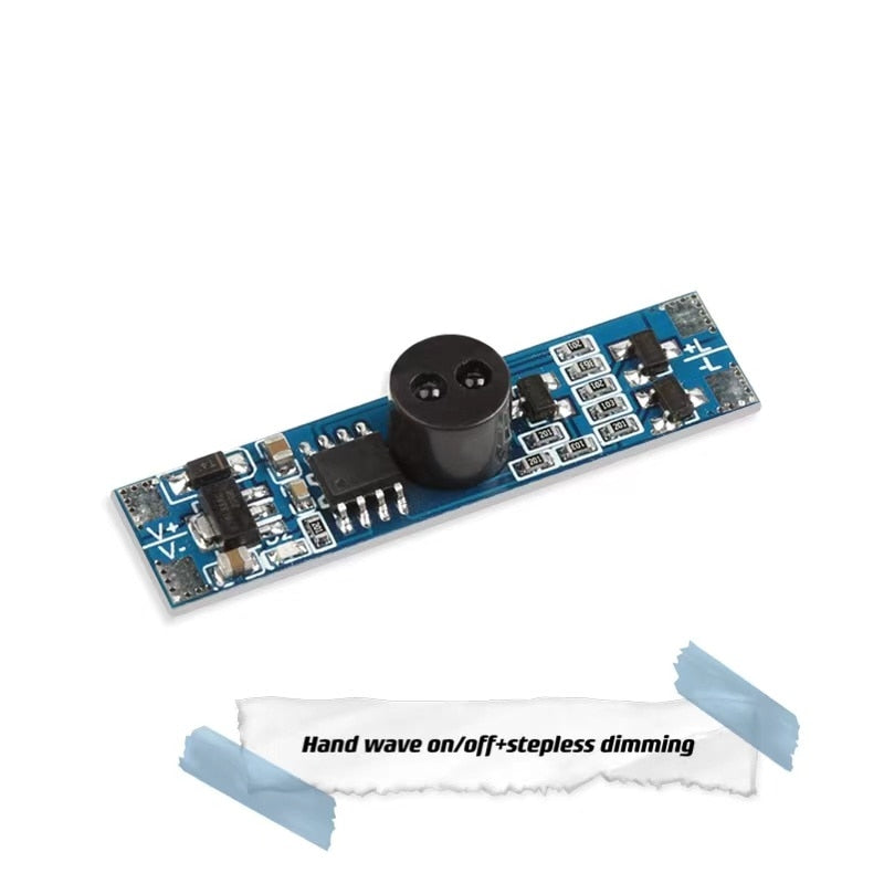 Dimmable touchless hand sweep wave wardrobe cabinet PIR induction sensor switch