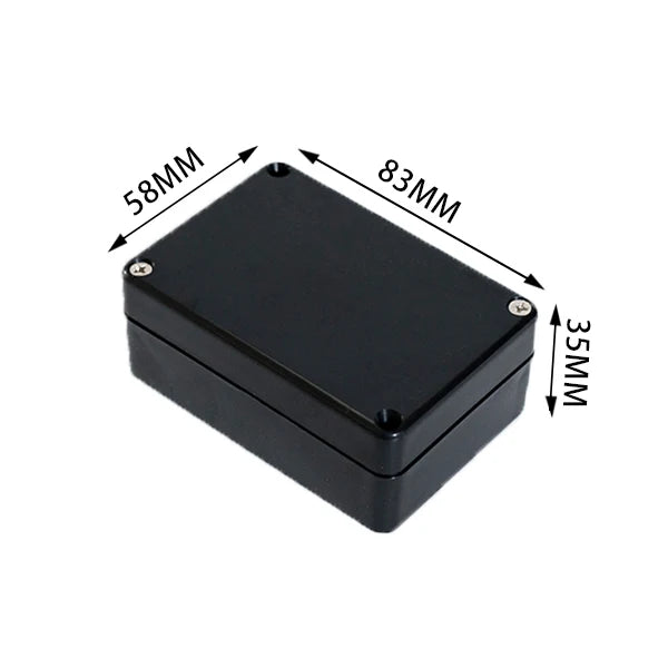Outdoor Waterproof Plastic Junction Box (Black & White) - IP-Rated Plastic Enclosure & Electronics Project Instrument Shell Case