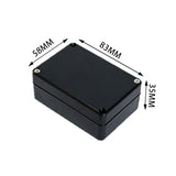 Outdoor Waterproof Plastic Junction Box (Black & White) - IP-Rated Plastic Enclosure & Electronics Project Instrument Shell Case