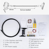 Skyline Minimalist Linear Strip LED Wall Lamp - Modern Architectural Background Decor Light Fixture for Living Room, Bedroom & Gallery