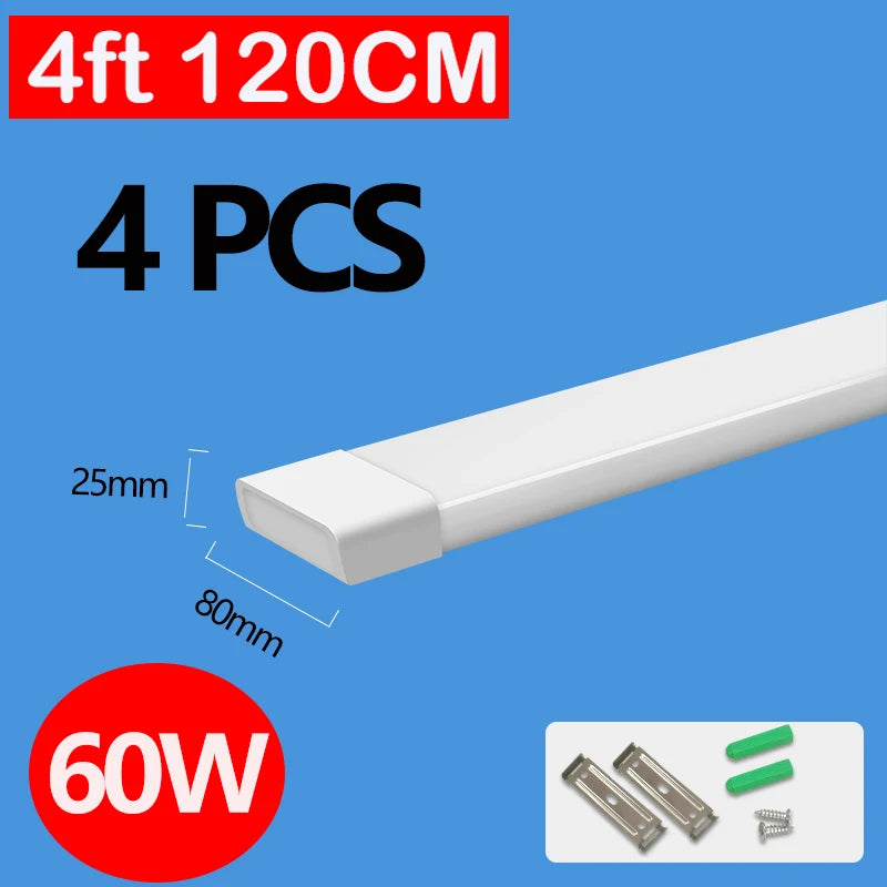 90cm/120cm T5/T8 LED Tube Light (220V) - Linear Ceiling Strip Fixture for Kitchen, Closet, Cabinet, Bedroom & Garage
